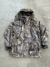 Load image into Gallery viewer, Vintage Browning MossyOak Breakup Camo Hydro Suede Gore-Tex Jacket (M)