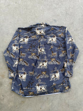Load image into Gallery viewer, 00’s Blue Upland Game Graphics Button-Up (XXL)