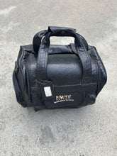 Load image into Gallery viewer, NWTF Sponsor Black Leather Travel Duffel Bag
