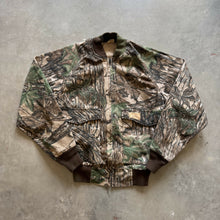 Load image into Gallery viewer, Vintage Duxbak Realtree Camo Bomber Jacket (M)