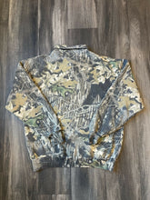 Load image into Gallery viewer, Vintage Mossy Oak Breakup Camo Cotton Quarter-Zip Pullover (XL)