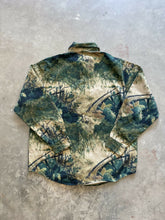 Load image into Gallery viewer, Vintage Black Brush Camo Button Up Shirt (L)