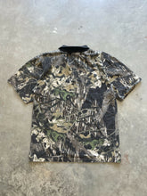 Load image into Gallery viewer, Vintage Mossy Oak Breakup Camo Polo Shirt (L)