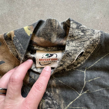 Load image into Gallery viewer, 2000’s Mossy Oak Breakup Camo Mock Neck Shirt (L)