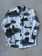 Load image into Gallery viewer, 2000’s Outdoor Life Deer/Duck Cabin Button Up Shirt (L)