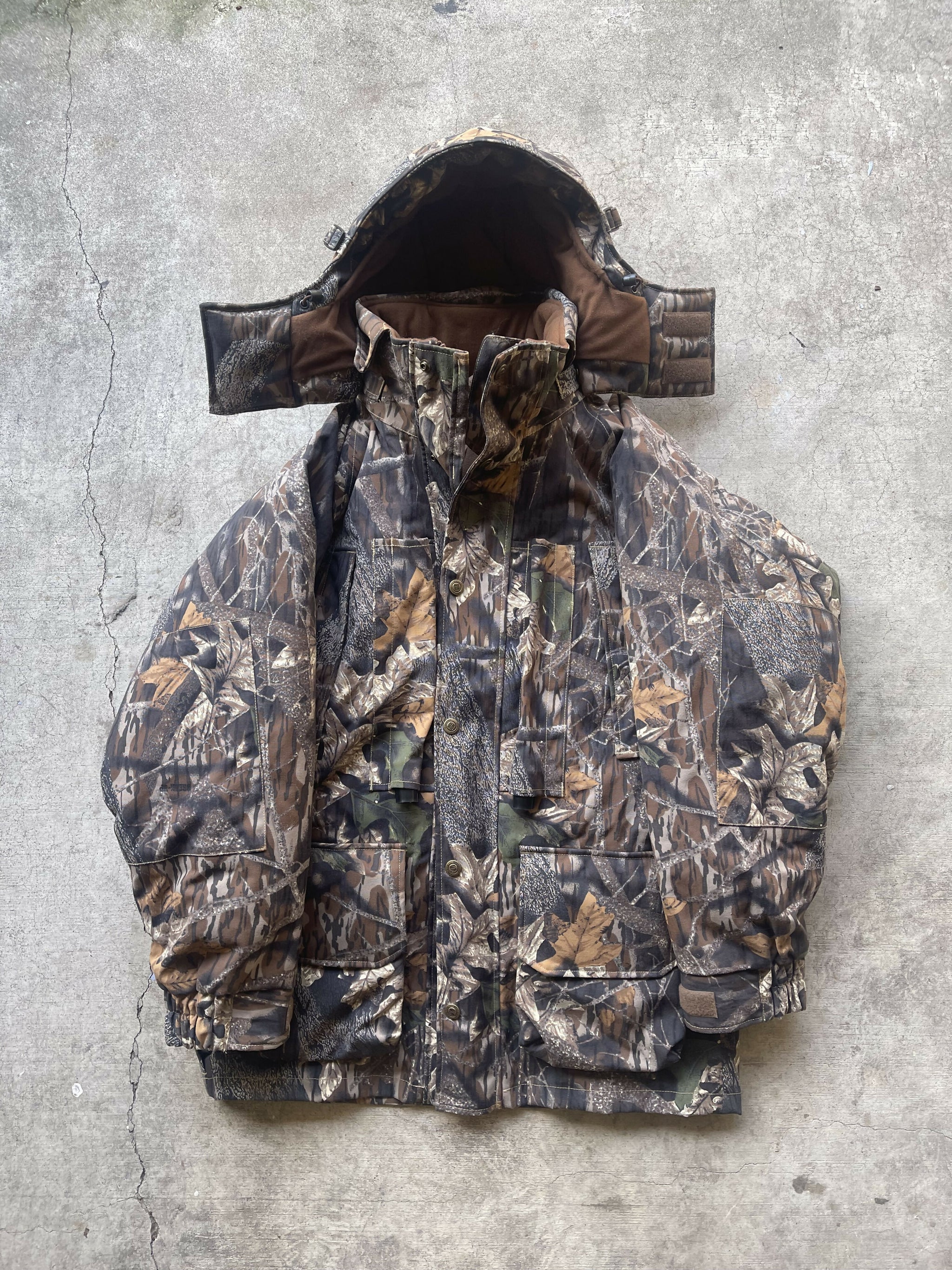 VTG Columbia Gore-Tex Jacket Mens Duck Camo Hunting buy sz L with Hood Original