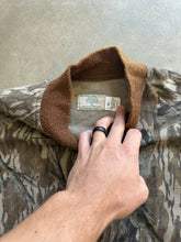 Load image into Gallery viewer, Vintage Mossy Oak Treestand Camo Bomber Jacket (XL)