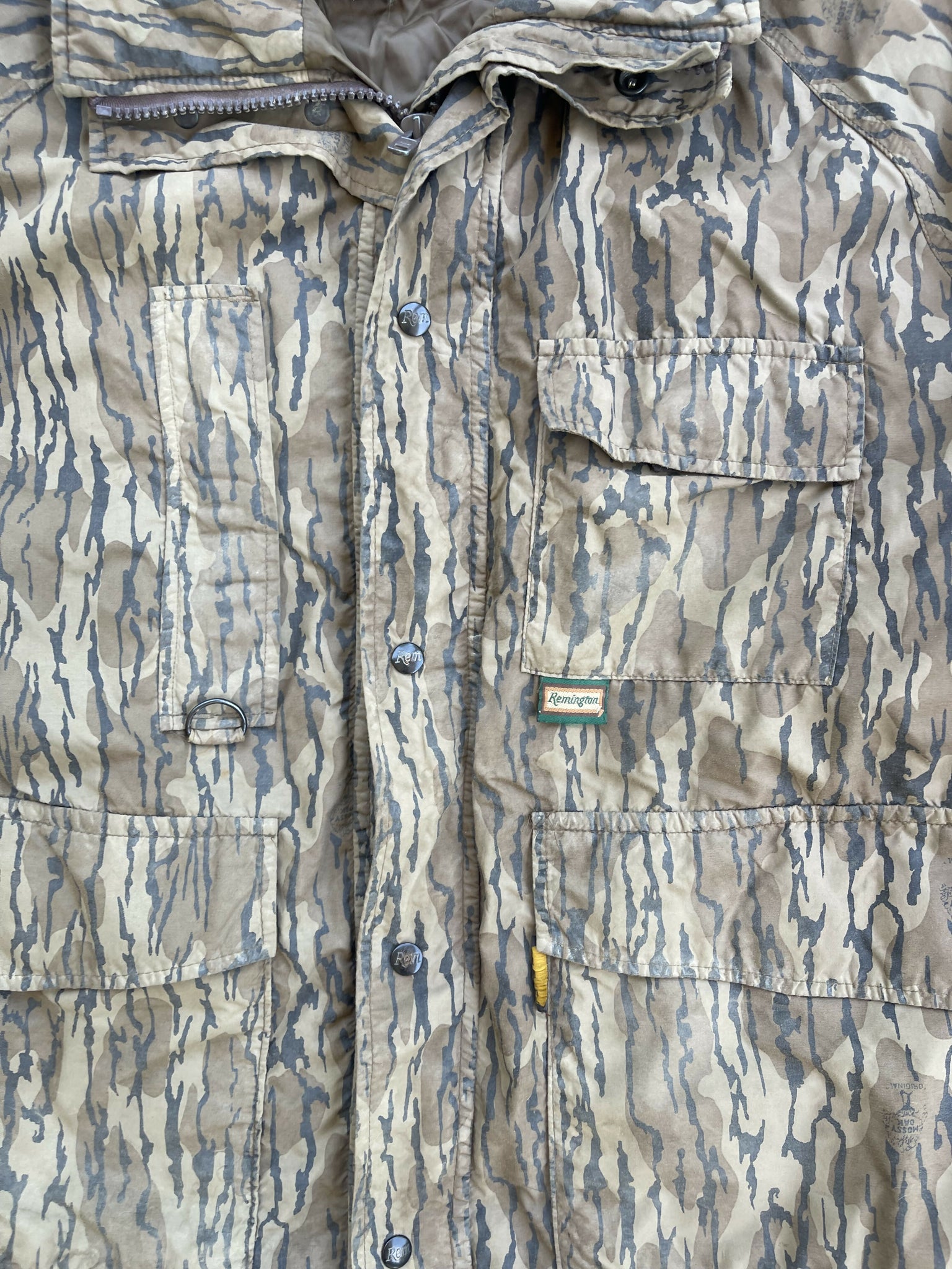 Bottomland Waders Vintage Remington MossyOak Original Bottomland Camo Wader Jacket (XL ...