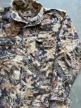 Load image into Gallery viewer, Vintage Distressed Mossy Oak Forest Floor Camo Chamois (L)