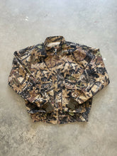 Load image into Gallery viewer, Vintage Mossy Oak Forest Floor Camo Zip Up Pullover Jacket (L)