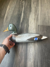 Load image into Gallery viewer, Vintage Wooden Mallard Duck Decoy