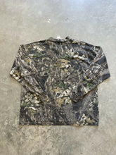 Load image into Gallery viewer, Vintage Mossy Oak Breakup Camo Henley Shirt (XL)