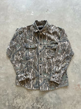 Load image into Gallery viewer, Vintage Mossy Oak Treestand Camo Chamois Shirt (L)