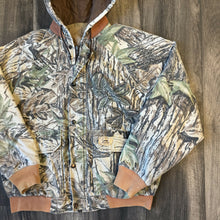 Load image into Gallery viewer, 1990’s Duxbak Realtree Camo Hooded Jacket (L)