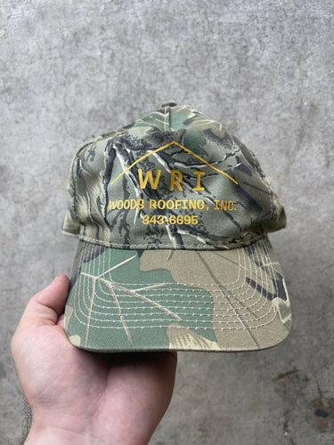 Vintage Realtree Camo Roofing CO. Hat