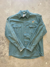 Load image into Gallery viewer, Vintage Ruddy Duck Deer Embroidered Chamois Shirt (L)