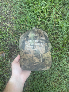 Vintage Realtree Advantage Timber Camo “Monroe Iron and Metal” Hat