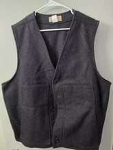 Load image into Gallery viewer, Vintage Filson Charcoal Wool Vest Size 50 USA
