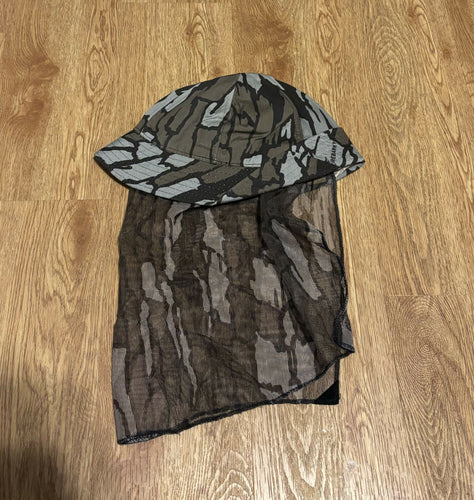 Vintage Original Jones Hat Cabelas Trebark w/ Face Mask MEDIUM