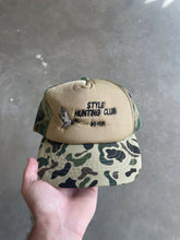 Load image into Gallery viewer, Vintage Duck Camo Style Hunting Club Trucker Hat