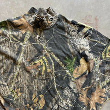 Load image into Gallery viewer, 2000’s Mossy Oak Breakup Camo Mock Neck Shirt (L)