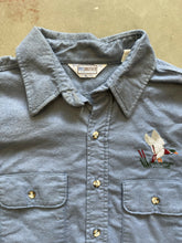 Load image into Gallery viewer, Vintage Five Brothers Mallard Embroidered Chamois Shirt (XL)