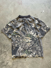 Load image into Gallery viewer, Vintage Mossy Oak Breakup Camo Polo Shirt (S)
