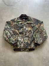 Load image into Gallery viewer, Vintage Superflauge Camo Bomber Jacket (L)