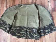 Load image into Gallery viewer, Carhartt vintage hunting vest duck camo made in the USA Union made men’s size