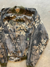 Load image into Gallery viewer, Vintage Mossy Oak Breakup Camo Bomber Jacket (3XL)
