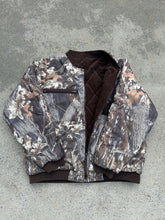 Load image into Gallery viewer, Vintage Gamehide Mossy Oak Break-Up Reversible Bomber Jacket (L)