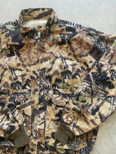 Load image into Gallery viewer, Vintage Mossy Oak Forest Floor Camo Zip Up Pullover Jacket (L)