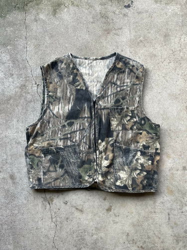 Vintage MossyOak Breakup camo Bird Hunting Vest (L)