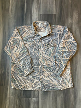 Load image into Gallery viewer, Vintage Mossy Oak Shadowgrass Camo Chamois Shirt (2XL)