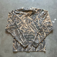 Load image into Gallery viewer, Vintage Mossy Oak Shadowgrass Camo Mock Neck Shirt (S)