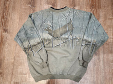 Load image into Gallery viewer, Vintage Forest Glen Deer AOP Sweatshirt 2XL