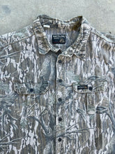 Load image into Gallery viewer, 90’s Rattlers Brand MossyOak Treestand Camo Chamios Shirt (2XL) 🇺🇸