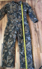 Load image into Gallery viewer, Mossy Oak Vintage 80’s Fall Foliage quilted lined thick insulated hunting Coveralls men’s Large made in USA