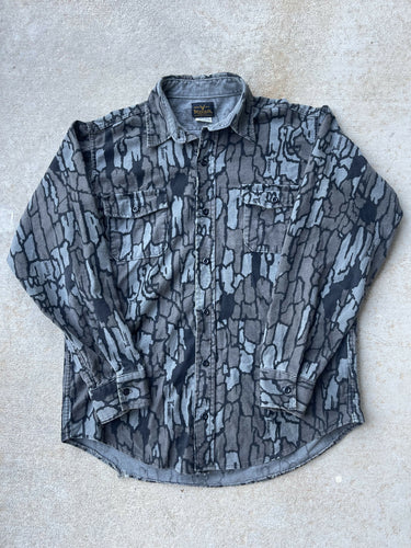 Vintage Deerskin Trebark Camo Chamois Shirt (XL)