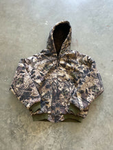 Load image into Gallery viewer, Vintage Mossy Oak Forest Floor Camo Hooded Jacket (M)