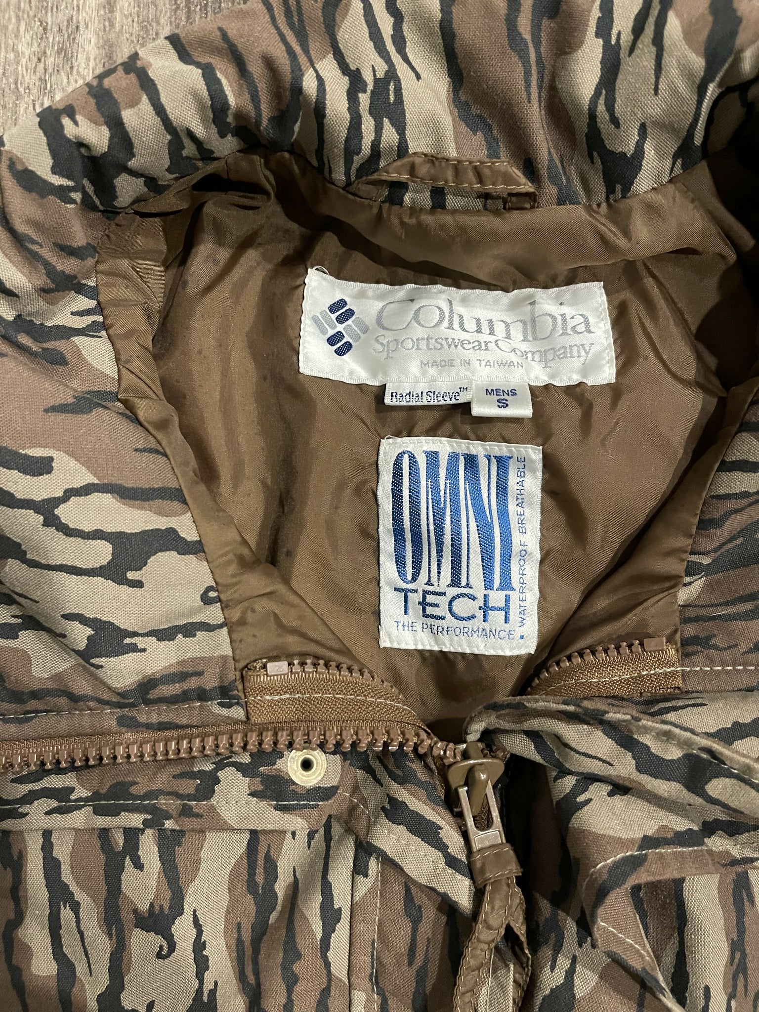 Bottomland Waders Vintage Columbia Mossy Oak Original Bottomland Camo Wader Jacket (S ...