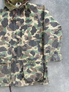 Vintage Duxbak Duck Camo Rain Jacket With Hood (M)