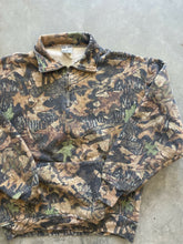 Load image into Gallery viewer, Vintage Mossy Oak Forest Floor Camo Cotton Quarter-Zip Pullover (L)