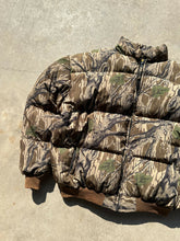 Load image into Gallery viewer, Vintage Browning MossyOak Treestand Camo Puff Jacket (XL)