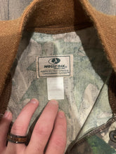 Load image into Gallery viewer, 90’s Mossy Oak Shadow Leaf Camo Bomber Jacket (XL) 🇺🇸