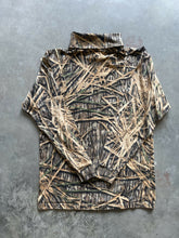 Load image into Gallery viewer, Vintage Mossy Oak Shadow Grass Camo Mock Neck Shirt (M)