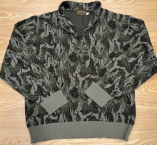 Load image into Gallery viewer, Vintage Piney Woods Camo Sweater LARGE