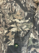 Load image into Gallery viewer, 1990’s Mossy Oak Gen 1 Breakup Camo Mississippi Chemical Corporation Long Sleeve Shirt (XL)