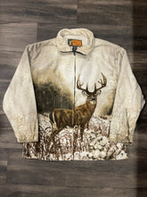 Load image into Gallery viewer, Vintage Style Fleece Whitetail Deer Zip Up Jacket (XL)