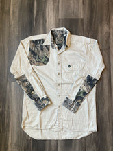 Load image into Gallery viewer, 1990’s Mossy Oak Companions Gen 1 Breakup Camo Button Up Shirt (M)